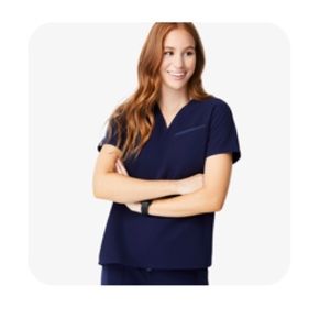 Women’s Figs Sakone Top in Navy